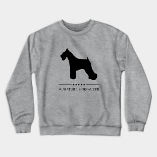 Miniature Schnauzer Black Silhouette Crewneck Sweatshirt